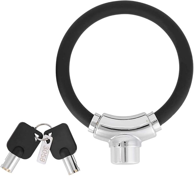 Portable Anti-theft Bike Lock Zinc Alloy Ring Lock