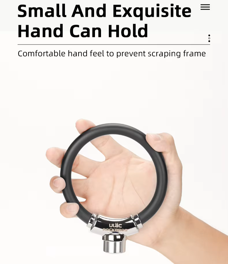 Portable Anti-theft Bike Lock Zinc Alloy Ring Lock