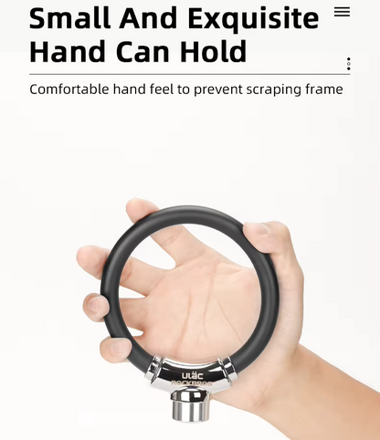 Portable Anti-theft Bike Lock Zinc Alloy Ring Lock